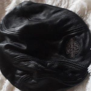 Mens Leather Harley Davidson Cap